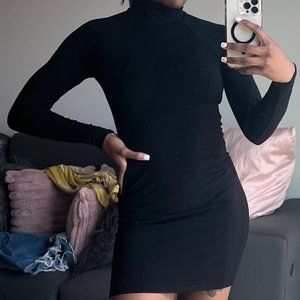 Black Turtle Neck Dress